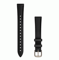 Lily 2 Bands - 14 mm - Black leather, cream gold hardware - 010-13302-22 - Garmin